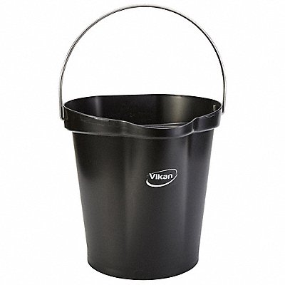 F8439 Hygienic Bucket 3 1/4 gal Black