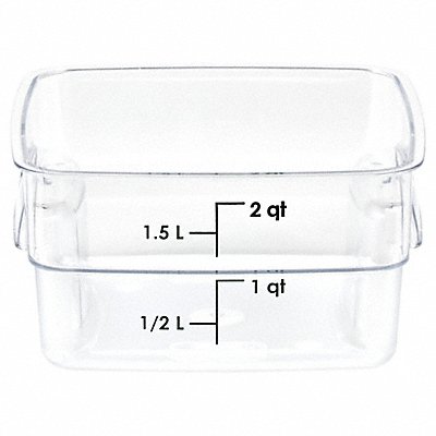 Food Storage Container 7 1/2 in L Clear