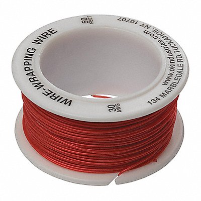 Wire Wrapping Wire 30 AWG Red 50ft