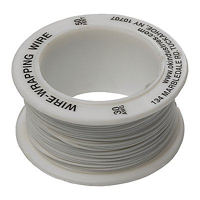 Wire Wrapping Wire 30 AWG Wht 50ft