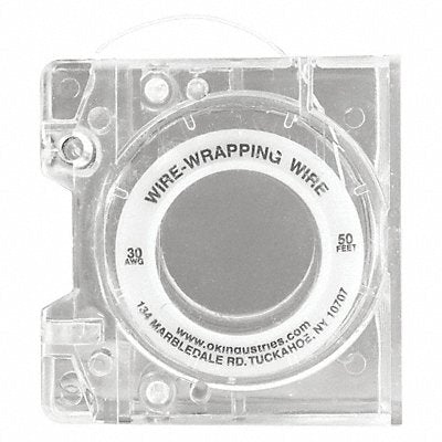 Wire Wrap Wire w/Disp 30 AWG Wht 50ft