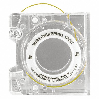 Wire Wrap Wire w/Disp 30 AWG Yel 50ft