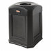 Trash Can 35 gal Black Plastic