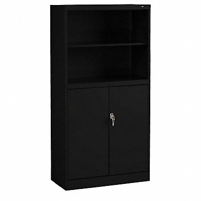 Bookcase Storage Cabinet Black