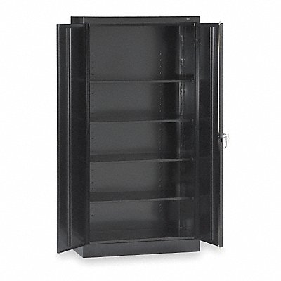 Storage Cabinet 72 x36 x24 Black 4Shlv