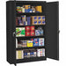 Storage Cabinet 78 x48 x24 Black 4Shlv