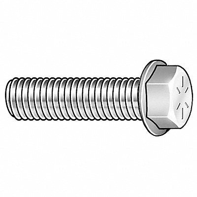 Flange Bolts Fastener L 1 1/4 in PK25