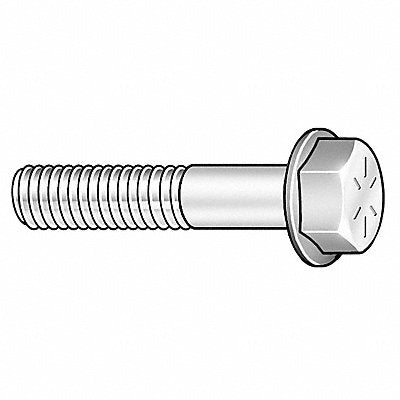 Flange Bolts Fastener L 2 3/4 in PK25