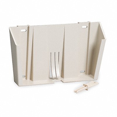 Locking Wall Mount Bracket Plastic Beige