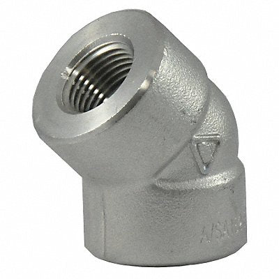 45 Elbow 304 SS 3/4 in FNPT Class 3000