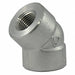 45 Elbow 304 SS 3/4 in FNPT Class 3000