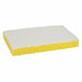 Scrubber 6 1/8 in L White/Yellow PK20