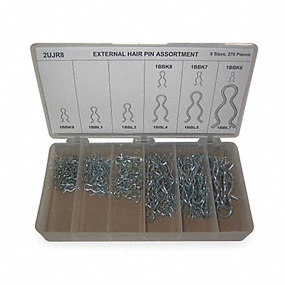 Pin Assortment 276 pcs 9 Sizes