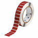 Raised Panel Label Red 1 in W