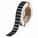 Label Black Glossy Polyester 1 in W