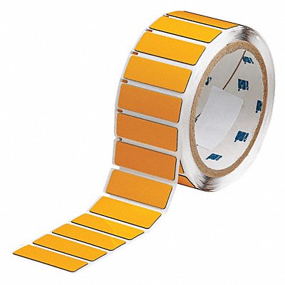 Label Yellow Glossy Polyester 1-3/4 In W