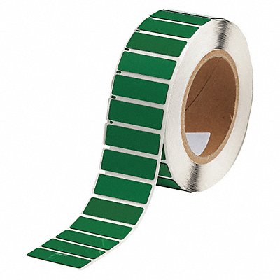 Label Green Glossy Polyester 1-3/4 in W