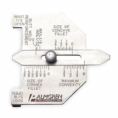 Butt/Fillet Weld Gauge SS 1/32 in