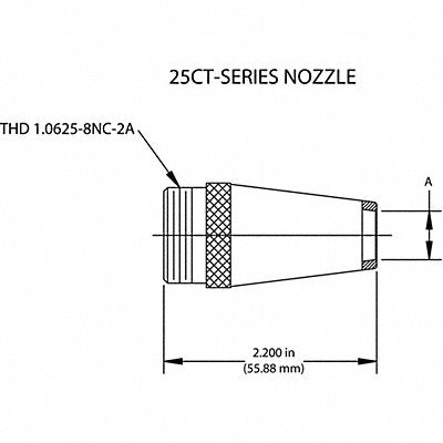 TWECO Copper Standard MIG Weld Nzl PK2