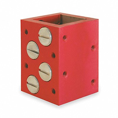 Square Bearing 2 Sided 3.125 L Aluminun