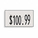 Pricing Labels 1-Line White PK16