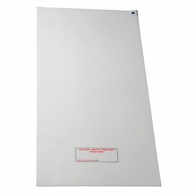 D5739 Tacky Mat White 24 x 45 In PK4