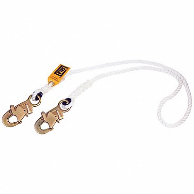 Restraint Lanyard White Fixed