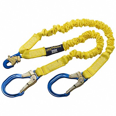Shock-Absorbing Lanyard Yellow