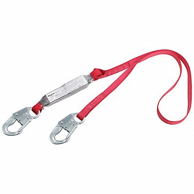 Shock-Absorbing Lanyard Red