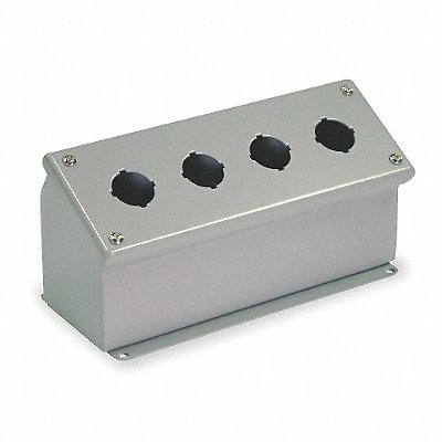 Pushbutton Enclosure 30mm 4 Holes Steel