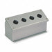 Pushbutton Enclosure 30mm 4 Holes Steel