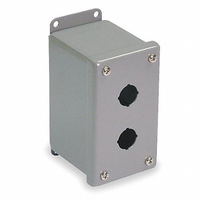 Pushbutton Enclosure 22mm 2 Holes Steel