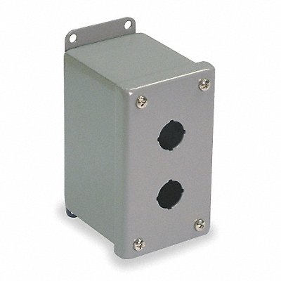 Pushbutton Enclosure 30mm 2 Holes Steel