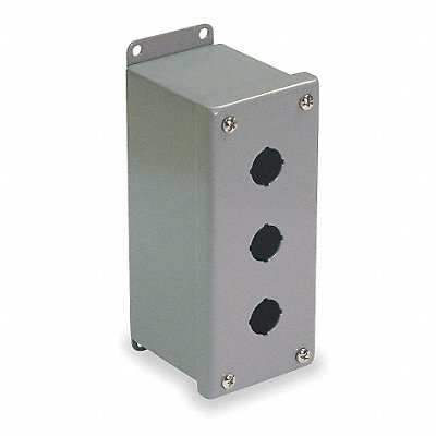 Pushbutton Enclosure 30mm 3 Holes Steel