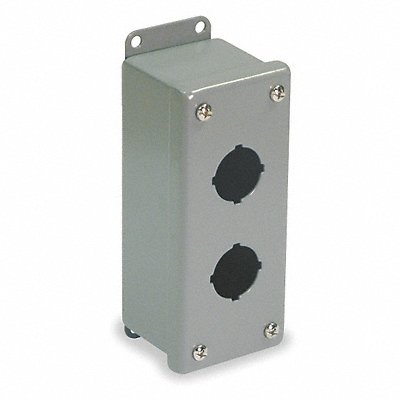 Pushbutton Enclosure 30mm 2 Holes Steel