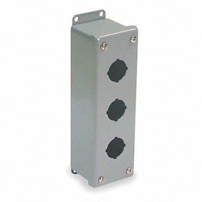 Pushbutton Enclosure 30mm 3 Holes Steel