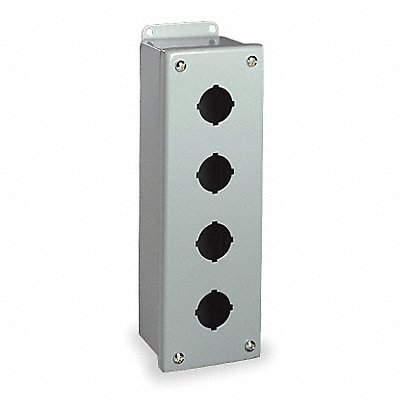 Pushbutton Enclosure 30mm 4 Holes Steel