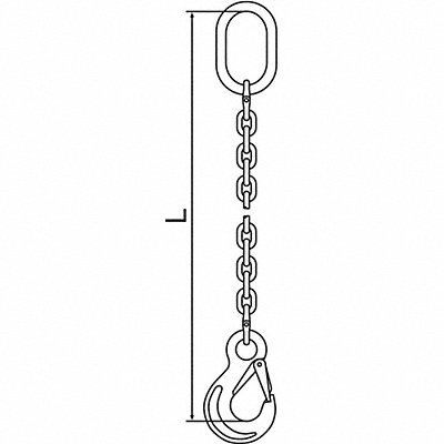 Chain Sling G63 SOS Stnless Stl 10 ft L