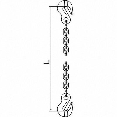 Chain Sling G120 SGG Alloy Steel 10 ft L