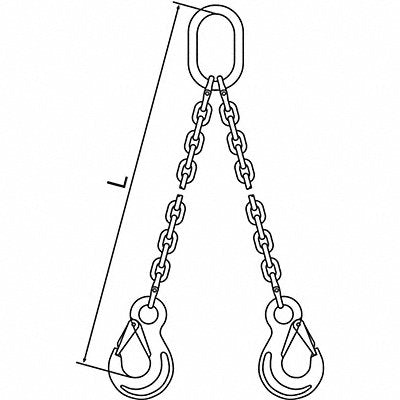 Chain Sling G120 DOS Alloy Steel 10 ft L