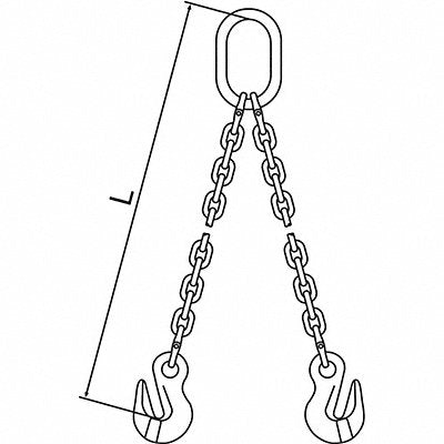 Chain Sling G120 DOG Alloy Steel 5 ft L