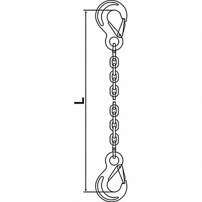 Chain Sling G63 SSS Stainless Stl 5 ft L