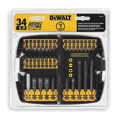 Screwdriver Bit Set 34 Pieces 1/4 Shank