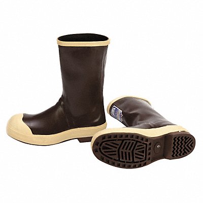 D0339 Rubber Boot Men s 6 Mid-Calf Brown PR