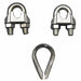 Wire Rope Clip and Thimble Kit 1/2 In