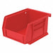 F8648 Hang and Stack Bin Red Plastic 3 in