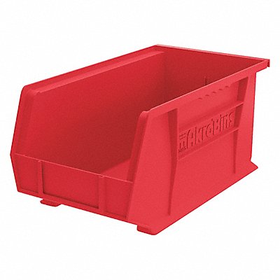 F8697 Hang and Stack Bin Red Plastic 7 in