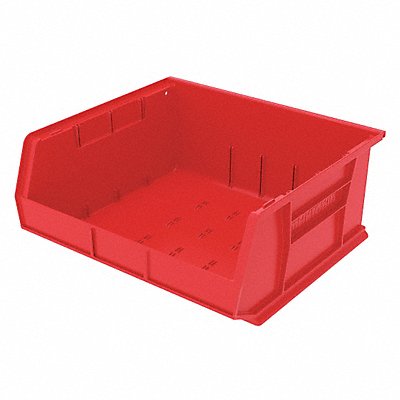 F8696 Hang and Stack Bin Red Plastic 7 in