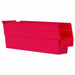 F8465 Shelf Bin Red Indstr Grd Poly 4 in