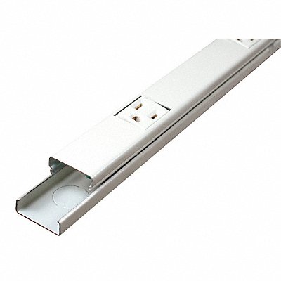 Prewired Raceway 12 Outlets Aluminum